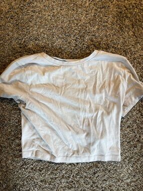 wild fable White Cropped Tee - Short Sleeve Casual Top